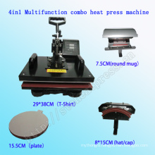 4 in 1 Multifunctional Combo T-Shirt Printing Heat Press Machine CE Approved Combo Multifunction Heat Transfer Machine Stc-SD08